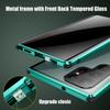 360 Anti Peeping Privacy Double Sided Tempered Glass Case For Samsung Galaxy S26 S23 S24 Ultra Case Metal Bumper Magnetic Cover