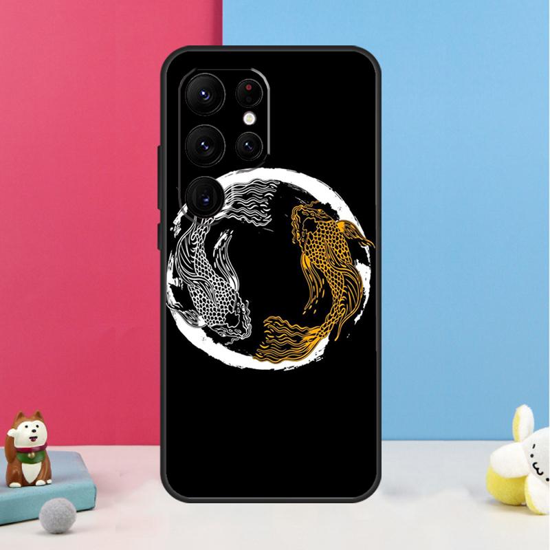 Koi Fish Yin Yang Case For Samsung Galaxy S26 S25 Ultra S20 S21 S22 S23 S24 Plus S10 S25 FE Back Cover Shell