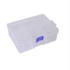 Fully Removable Large 6-Grid Transparent Plastic Storage Box, Hardware Tools, Jewelry Accessories, Glutinous Rice Paper Fishing Gear Thickened Box