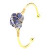 Natural Crystal Agate Rough Stone Hand-Wound Bracelet Bracelet Adjustable B14