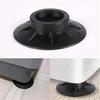 8Pcs Black Rubber Washing Machine Feet Pads Non Slip Shock Proof Protectors for Furniture Floor Mats