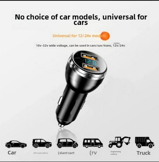 100W super rychlé nabíjení digitální autonabíječky s kabelem