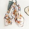 Women Satin Shawl Square Scarf Printed Headband Foulard Satin Hijab Hair Bands Neckerchief Female Head Wraps Bandana