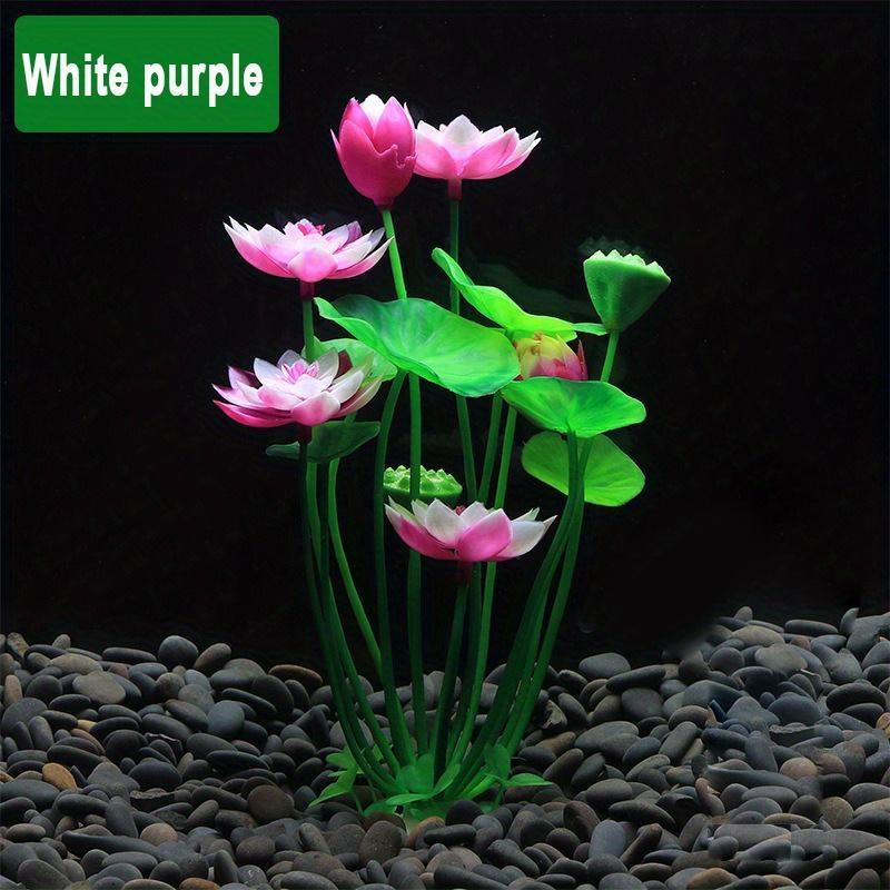 Artificial Water Plant Fish Tank Decoration Landscaping Aquarium Decoration Fake Water Plant Lotus