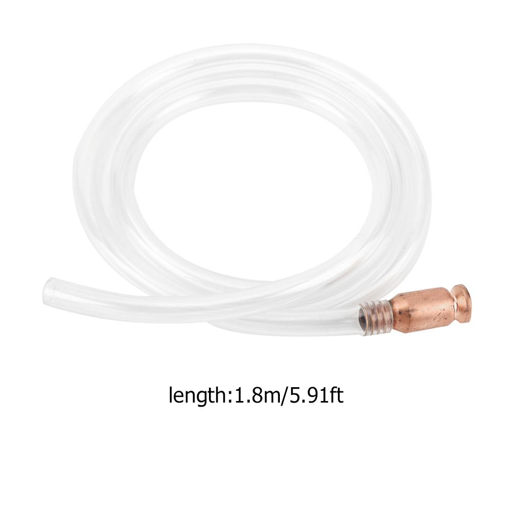 1.8meters Anti Static PVC Gas Fuel  Water Siphon Hose Pump Manual Hand Liquid Transfer Tube