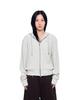 Aakam Knitted Zip-Up Hoodie (Ivory)