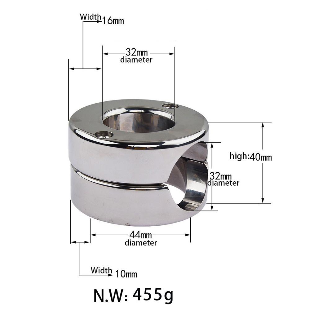 Stainless Steel Scrotal Restraint Stretch Pendant Penis Weight Ring Cock Cage Cock Ring Sex Toy Chastity Belt