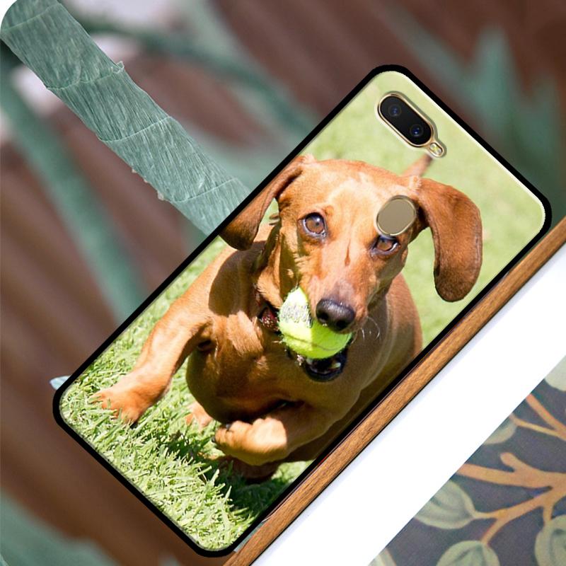 Dachshund Dog Case For OPPO A83 A91 A93 A1K A15 A3S A54 A74 A94 A5 A9 A31 A53 A52 A72 A53S Back Cover