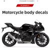 Suitable for YAMAHA R1 YAMAHA YZR R1 Body Side Panel Line Latched Reflective Waterproof Sticker Decal