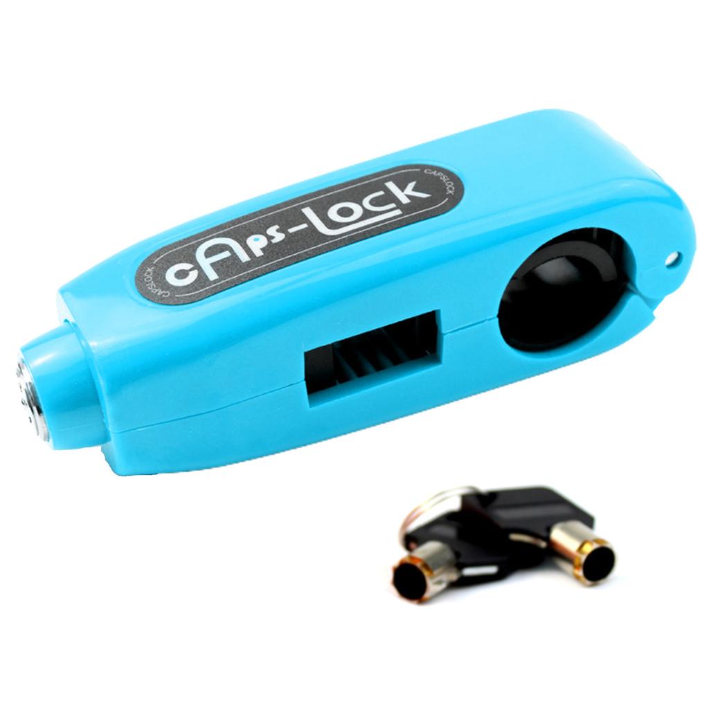 Motorcycles Handlebar Lock Grips Heavy Duty Anti-Theft Locking Device for Handlebar & Throttle L for Scooter ATV