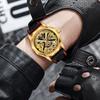 FORSINING Mens Watches Hand-winding Mechanical Skeleton Watch for Men Hollow Out Rubber Strap Waterproof Luminous Mens Wristwatch