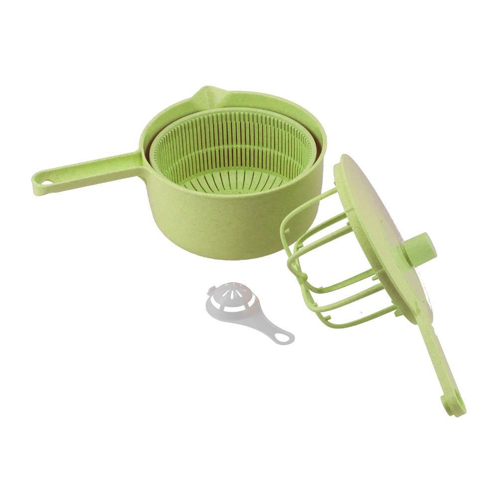 Ergonomic Design Salad Spinner Plastic Vegetable Washing Basket Vegetable Dehydrator Kitchen