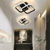 LED Ceiling Lamp Black White Modern Chandelier for Corridor Balcony Bedroom Living Room Aisle Indoor Home Decor Lighting 110-220V