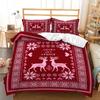Navidad Plaid Merry Christmas Tree Duvet Cover Twin King Festival Santa Deer Bedding Set Polyester Quilt For Adults Home Decor