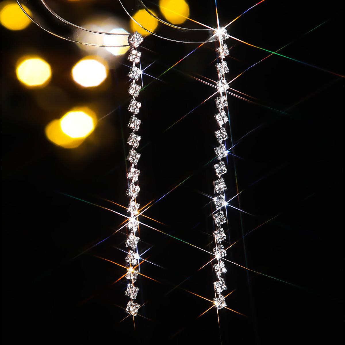 Модные супер-вспышки длинные серьги темперамент роскошные серьги женские серьги 1 пара — фото 2