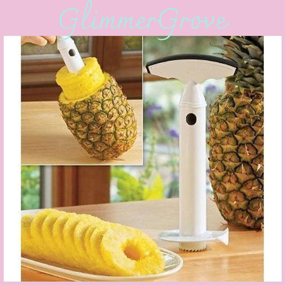 Premium Stainless Steel Fruit Pineapple Corer Slicer Peeler Cutter Parer Kit