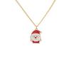 Claus Merry Christmas Clavicle Necklace Women Pendant Necklace Snowman Choker Christmas Necklace