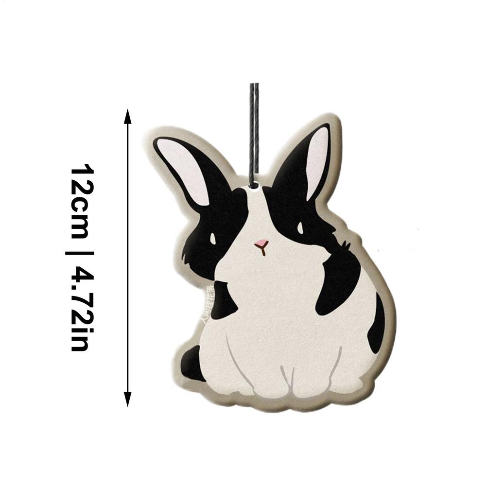 4 Stück Auto Panda Dufttabletten Auto Innenanhänger Anhänger Lufterfrischer Aromatherapie Ätherisches Öl Hängende Dekoration