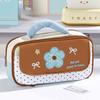 Multi-Layer Stationery Bag Large Capacity Storage Bag Handheld Design Pencil case  Student Use