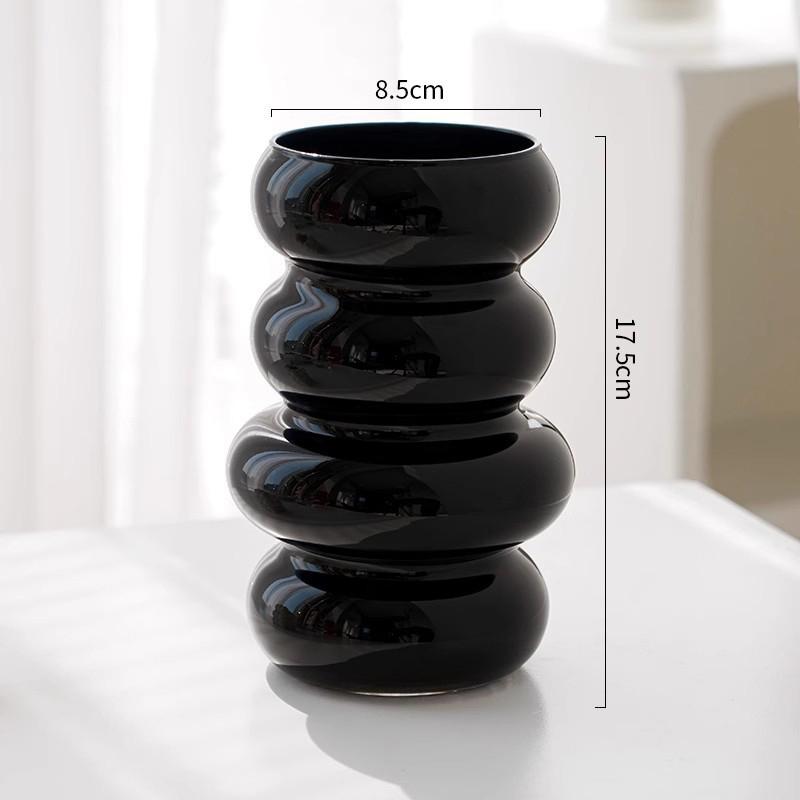 1PC Plastic Spiral Decorative Vase Scandinavian Flower Arrangement Kitchen Living Room Bedroom Home Wedding Decoration Ornament