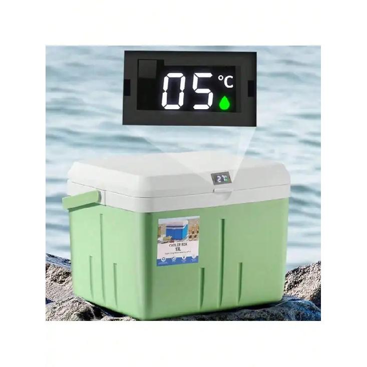5L/8L/13L Camping Cooler - Hard Ice Retention Cooler Lunch Box - Portable Small Insulated Cooler, Outdoor, Camping, Leisure 5L