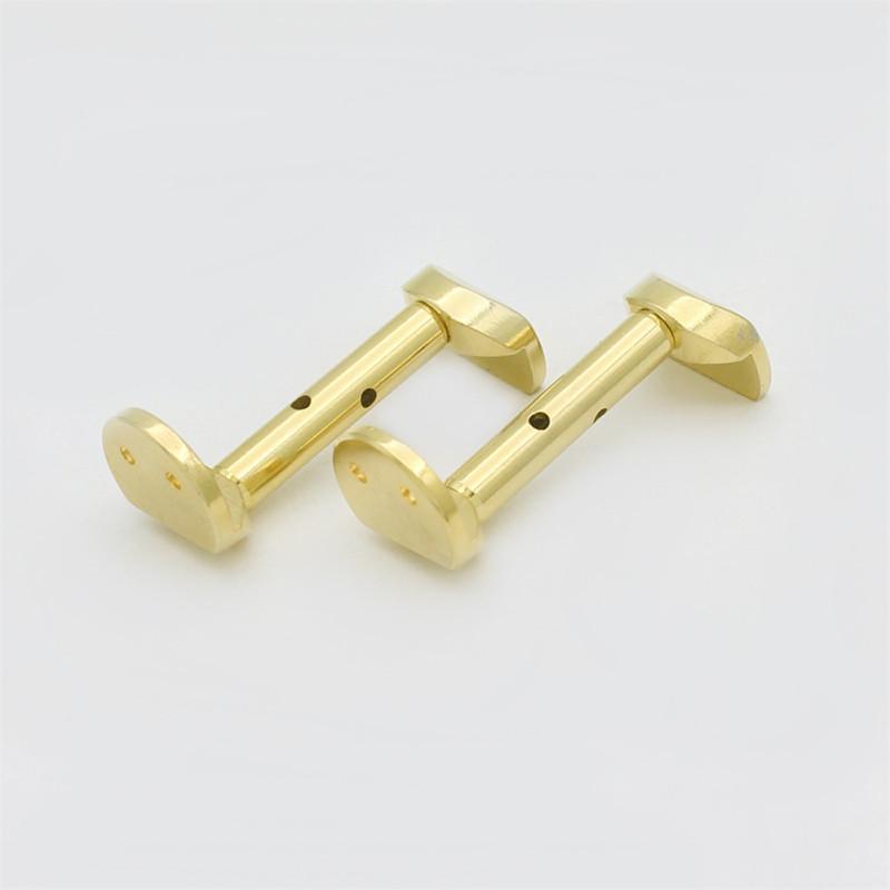 2pcs/set Violin Adjustable Plating Copper Chinrest Clamps for 3/4 4/4 Violin Screws Violin Accessory