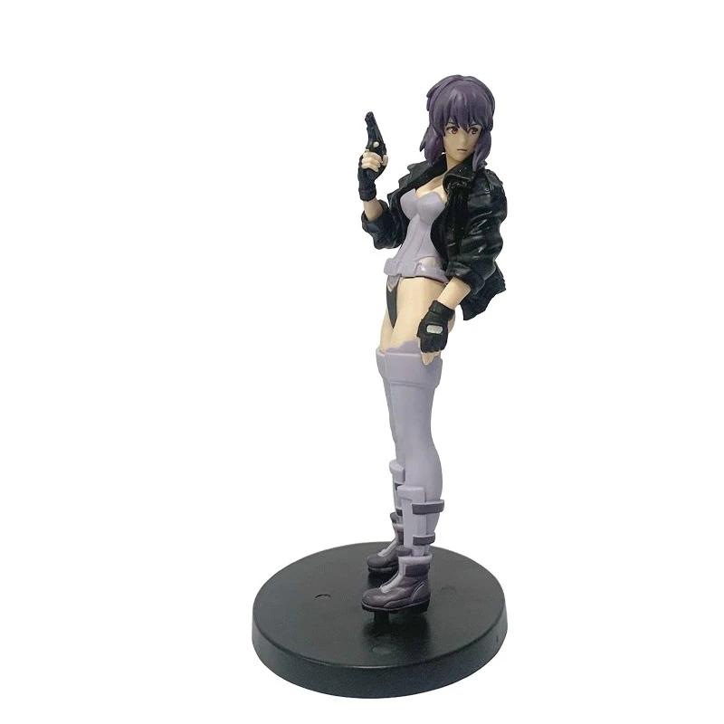 18cm Anime Ghost In The Shell Actionfigur Captain Motoko Kusanagi Schreibtischornament Modellpuppe Handgefertigt