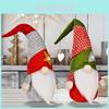 Colorful Hat Rudolph Doll With Plush Fabric For Festive Christmas Decoration