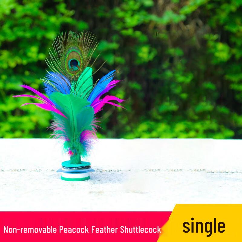 WEZHO Peacock Feather Shuttlecocks