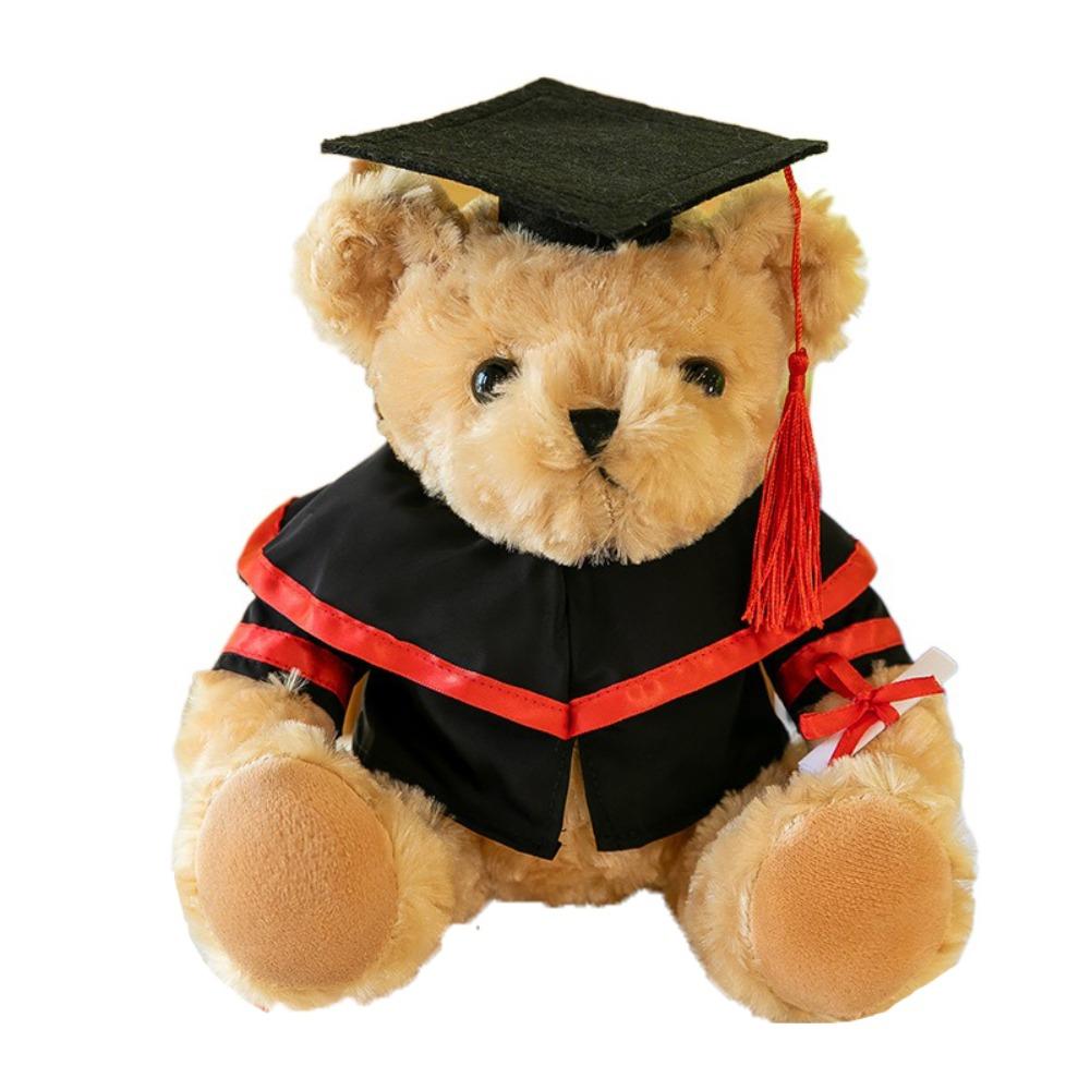 Bachelor Hat Doctor Cap Graduation Bear Doll Cute Bear Animal Doll  Graduation Season