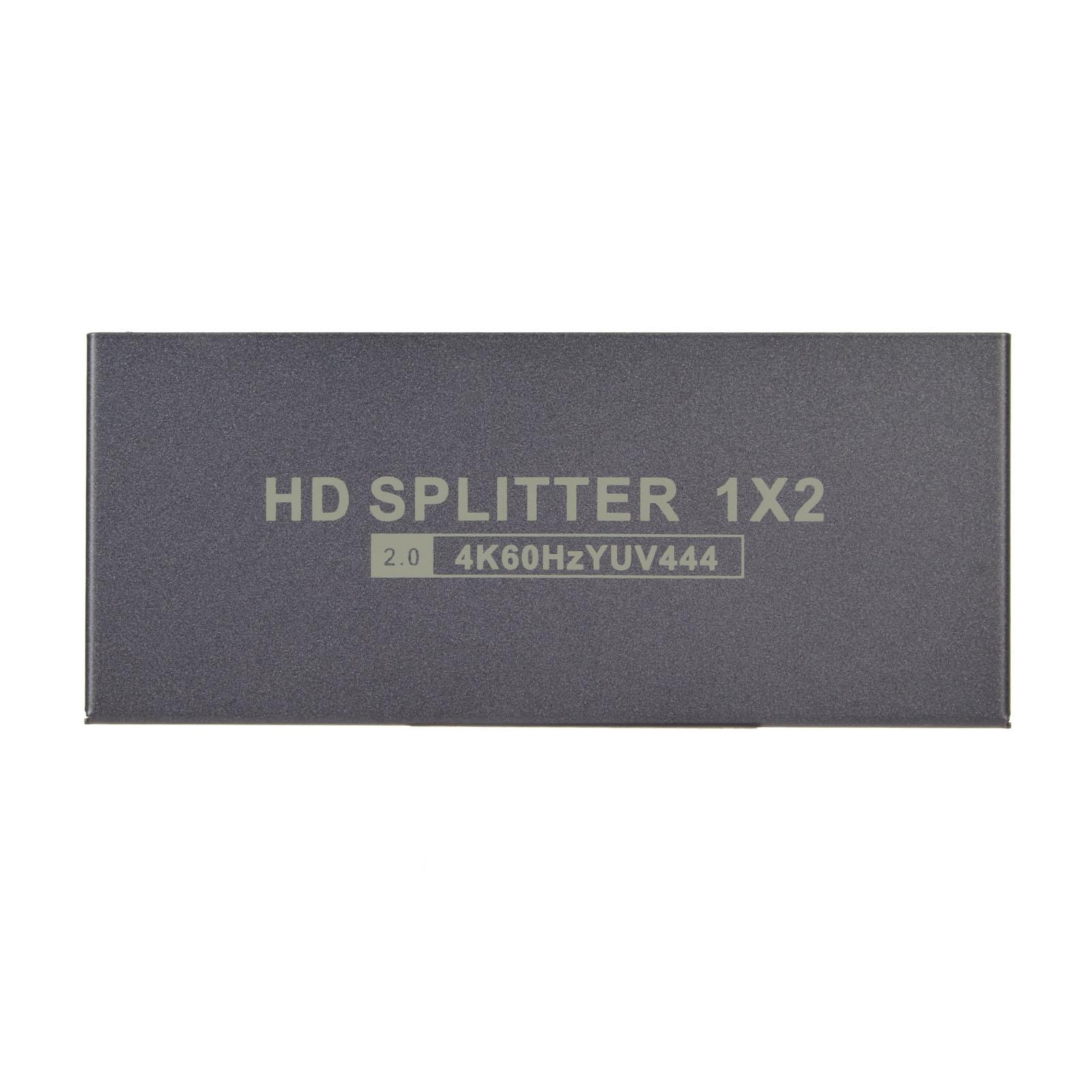 

Разветвитель интерфейса HD Multimedia 1x2 4K 60 Гц 18G HDCP2.2 RGB444 1 вход 2 выхода HD Multimedia Interface US Plug