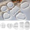 Round Flower Cloud Heart Shape Storage Tray Silicone Mold Bubble Gypsum Mold  Holiday Decoration