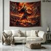 Lord Rings Wall Tapestry Aesthetic Wall Hanging Printed Fabric Blanket Decorative Tapestries for Bedroom Living Room Home Decor