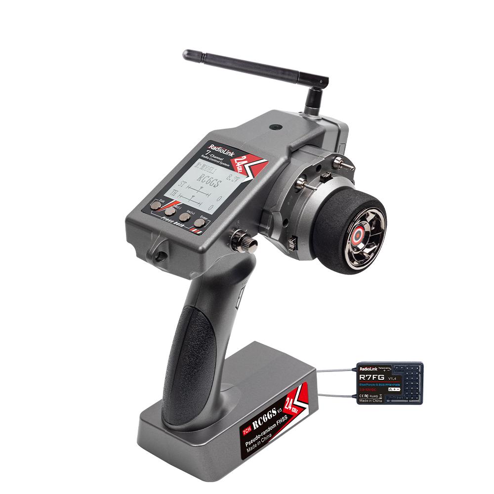 Radiolink Rc6Gs V3 2,4G 6-Kanal Sender + R7Fg Empfänger mit Gyro für RC-Fahrzeuge Auto Bootsmodell Teile