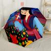 Mulan's Brave Journey Portable Automatic Umbrella Retractable Design with 8-Rib Durability Sturdy Construction All-Season Umbrella for Travel
