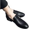 Autumn and winter casual small leather shoes youth pointed lazy shoes heightening hair stylist night show