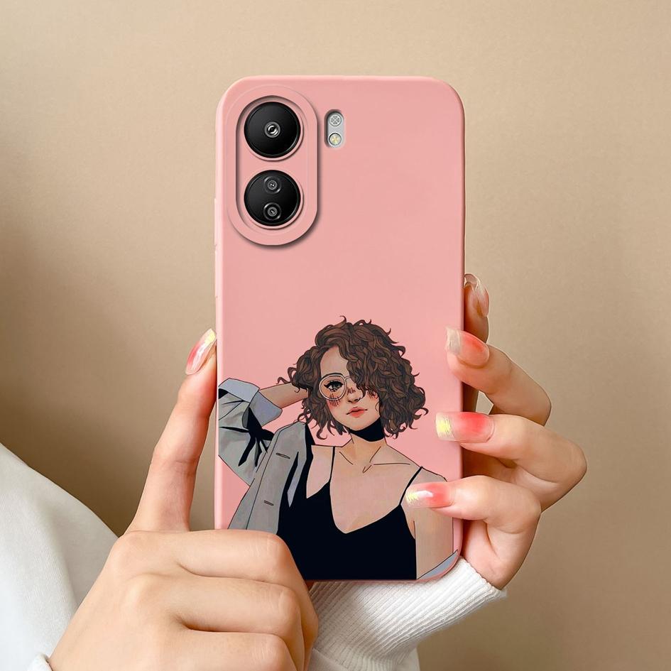 For Xiaomi Redmi 13C Note 13 Pro A3 K60 Ultra K70 Pro K70E Phone Case Cover Fashion Boy Girl Matte Liquid Silicone Protective Phone Shell Bumpers