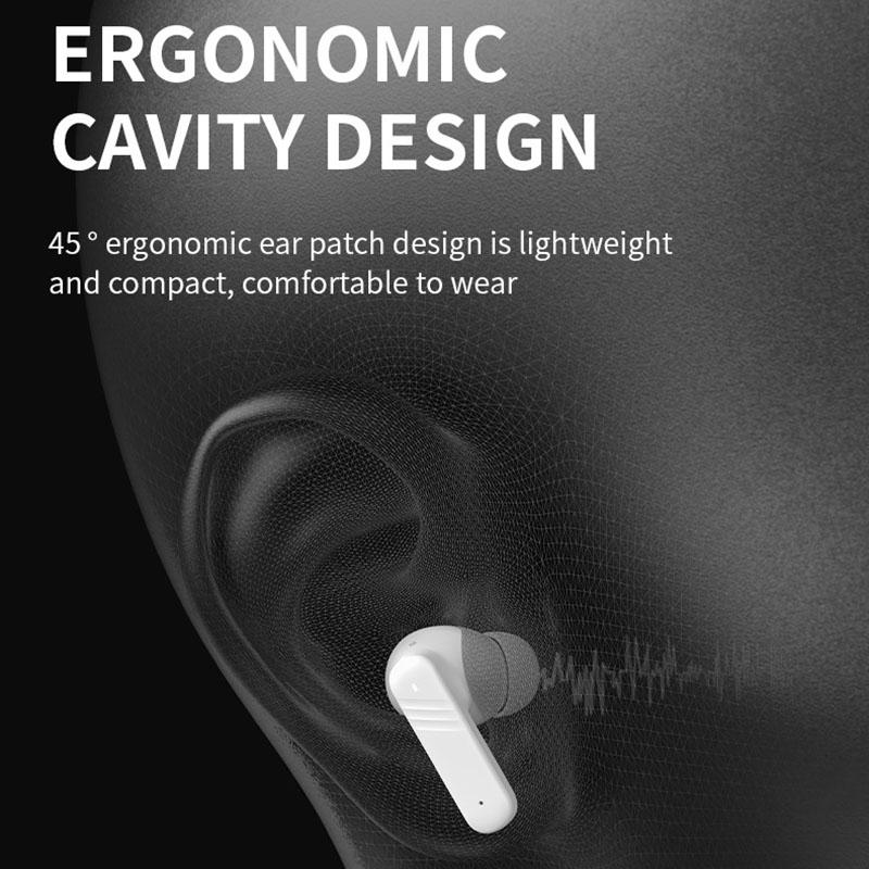ANC Geräuschunterdrückung Drahtlose Smart-Ohrhörer Touchscreen-Headset Große Kapazität HiFi Stereo-Musik Mit Mikrofon Kopfhörer Geringe Latenz