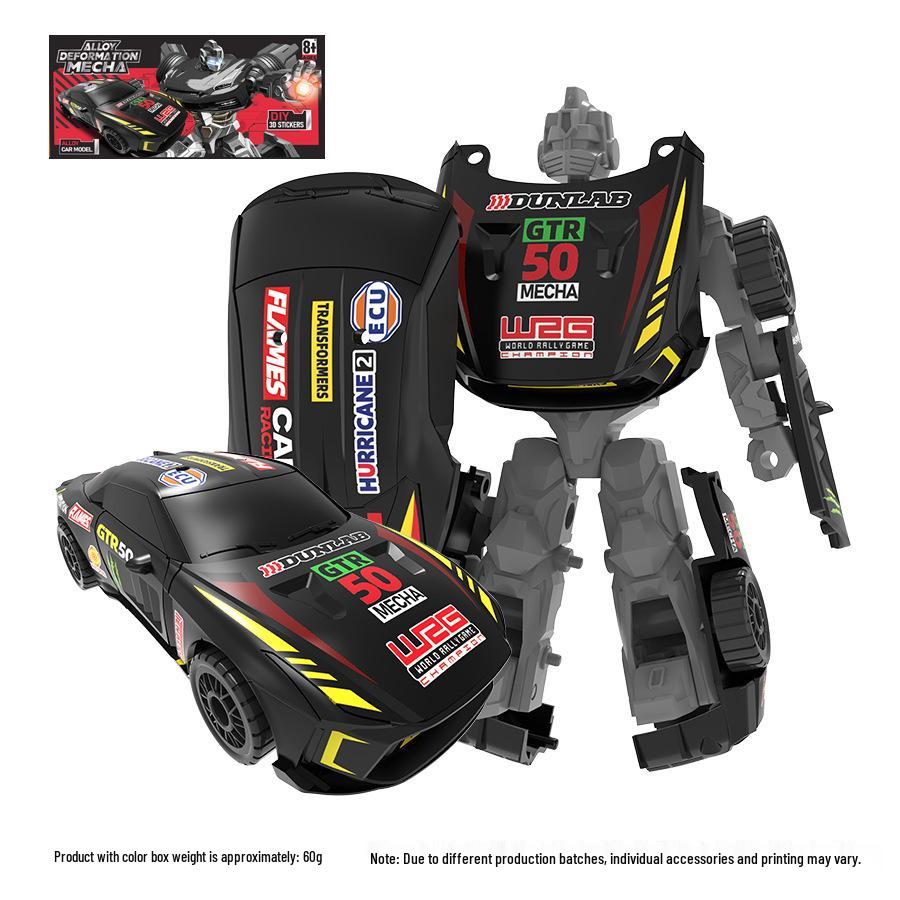 Alloy Transforming Mecha Robot Inertial Car Toy for Kids