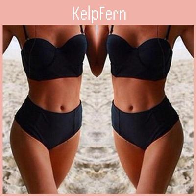 Vintage High Waist Bikini Monokini Swimwear Set For Women With Timeless Elegance