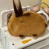 Plush Capybara Pencil Case With Large Capacity For Kids And Students