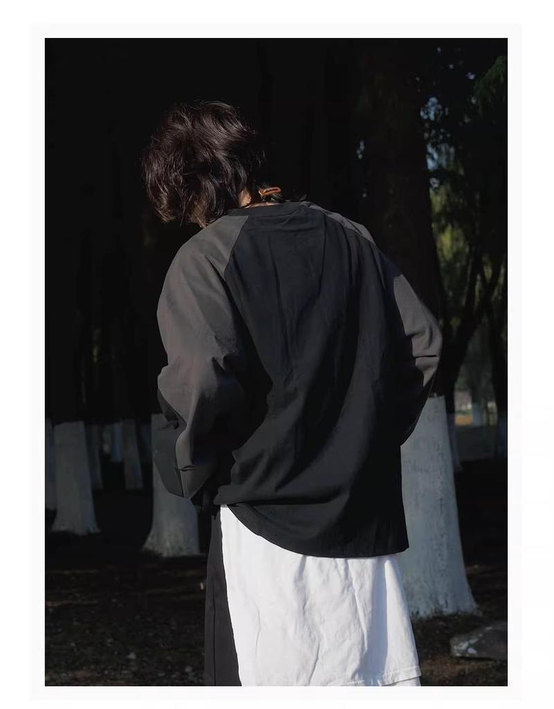 Unisex Bluza z Kapturem Retro w Japońskie Bloki Kolorystyczne - Casualowy Pulower w Stylu Górskim