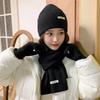 New Red Hat Scarf Gloves Set Ear Protection Thickened Knitted Woolen Cap Warm Cotton New Year Winter Beanie Hats Christmas Gift
