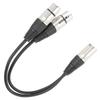 JORINDO JD6068 XLR Male To Dual XLR Female Cable YType Splitter Audio Microphone Cable 0.3M