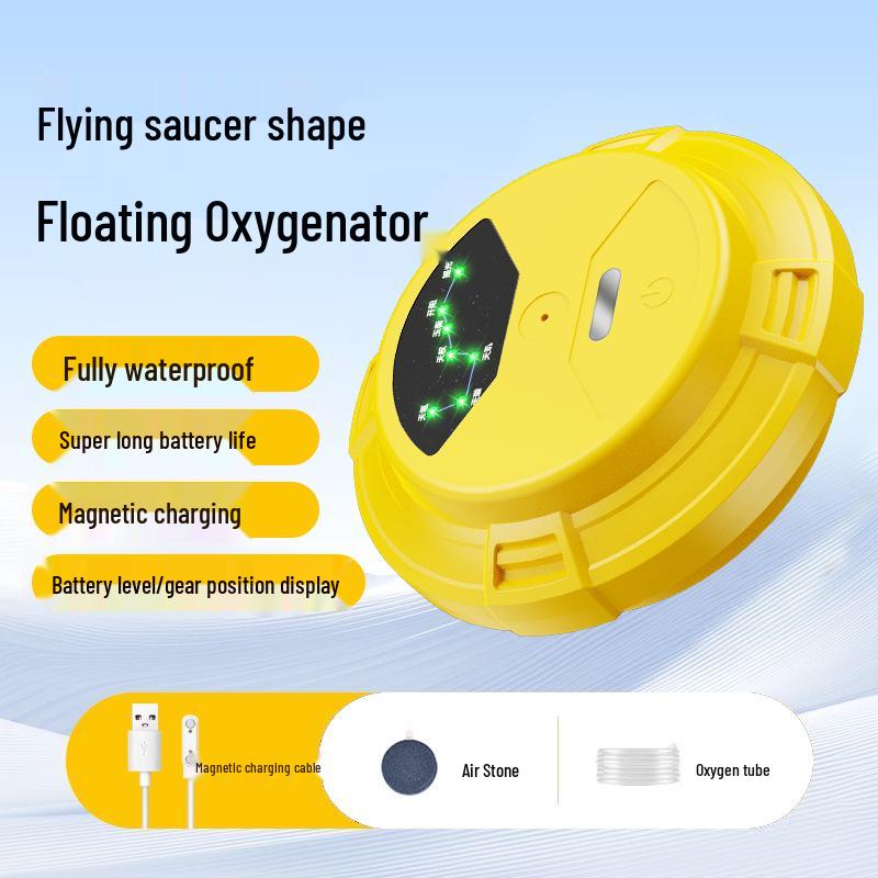 Portable Dual-User Oxygen Aerator for Fish Farming and Outdoor Use with Lithium Battery