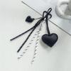Yogodlns Mini Backpack Hanging Faux Leather Heart Shape Handbag Pendant Bag Pendant Bags Accessories