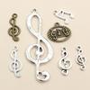 10-40pcs Alloy Metal Music Note Charms Pendants DIY Jewelry Making Accessories Findings for Necklace Earrings Bracelets
