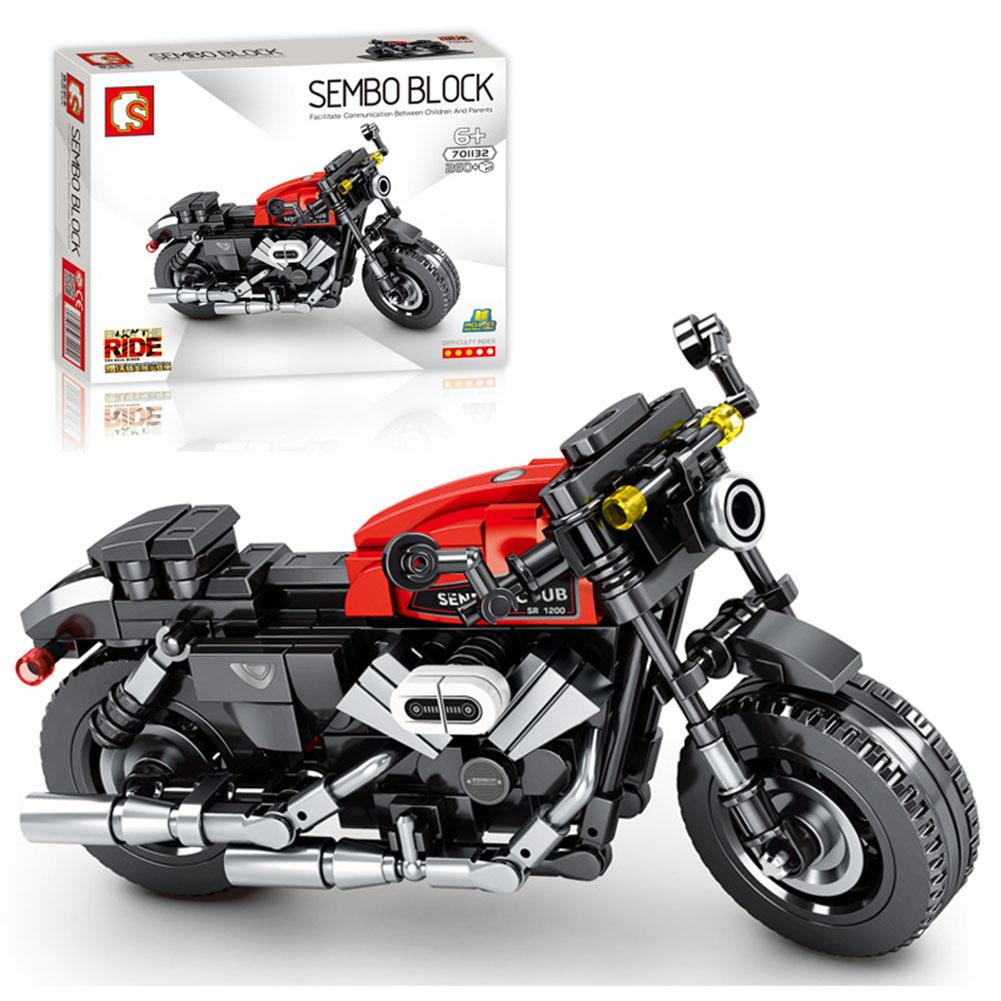 Motocross Building Blocks Toy Children Educational Assembled Off-road Racing Motorcycle Toys