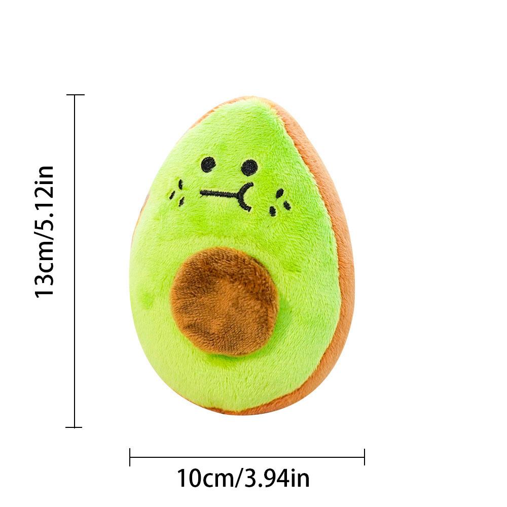 

Avocado Plush Dog Squeaky Toy - Bite-Resistant Molar Chew Toy for Puppies, Soft Safe Interactive Pet Toy to Relieve Boredom, светло-зеленый