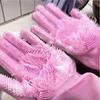 Silicone Dishwashing Gloves Multifunctional Household Gloves Cleaning Kitchen Cleaning Heat Insulation Magic Gloves